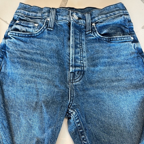 FLAWLESS Mother The Tomcat Jeans in Completely Over Wash Sz 25 - Picture 6 of 10